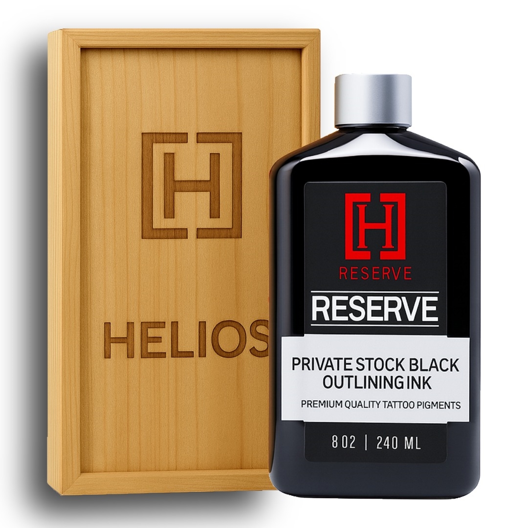 Helios Reserve Black Tattoo Ink â€“ Professional Lining, Shading & Fill